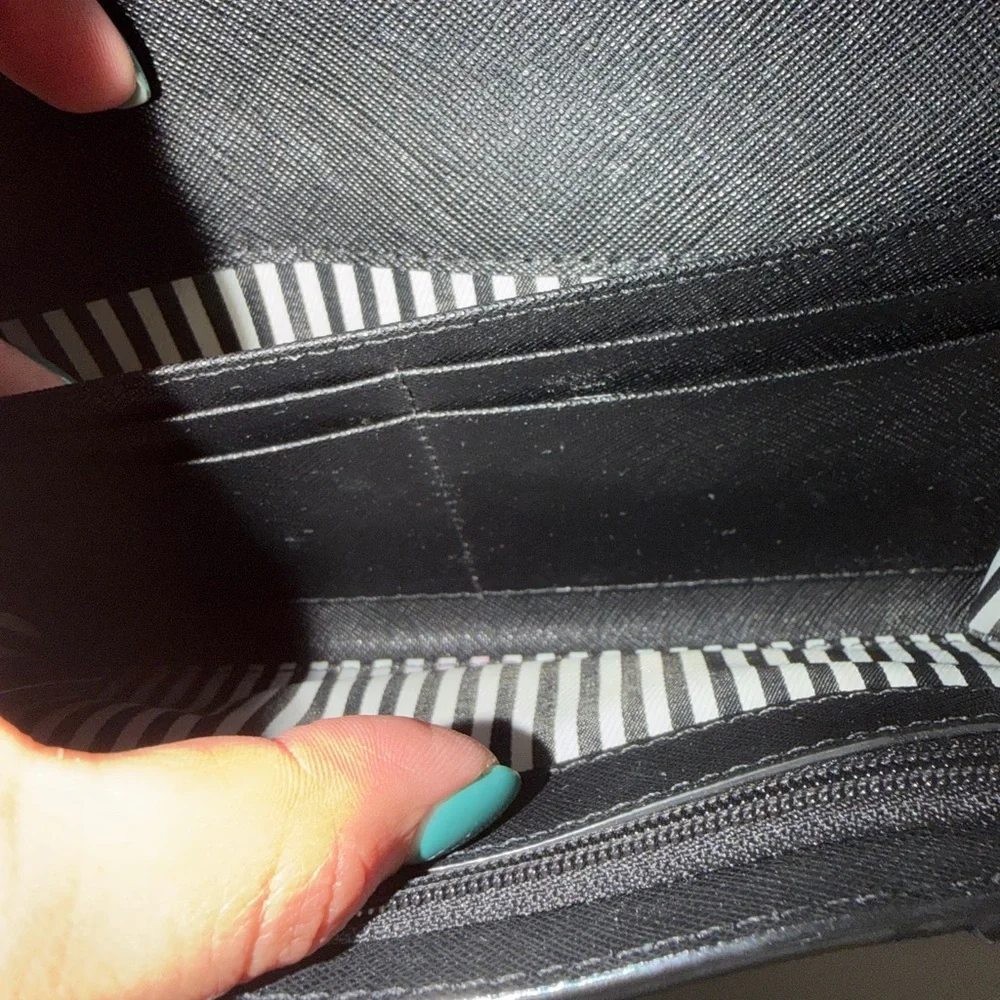 Kate Spade Black Crossbody with Gold Chain